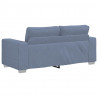 Sofa dwuosobowa, niebieska, 180x77x82 cm, tkanina sztruksowa