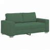 Sofa dwuosobowa, ciemnozielona, 180x77x82 cm, tkanina sztruksowa