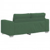 Sofa dwuosobowa, ciemnozielona, 180x77x82 cm, tkanina sztruksowa