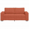 Sofa dwuosobowa, czerwono-pomarańczowa, 180x77x82 cm