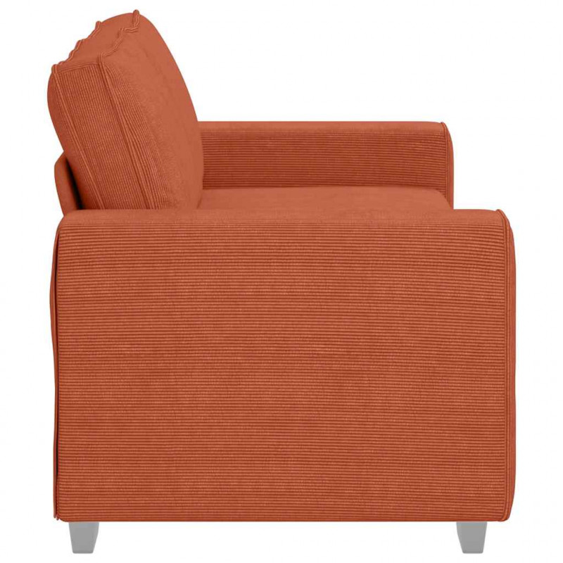 Sofa dwuosobowa, czerwono-pomarańczowa, 180x77x82 cm