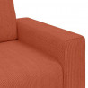 Sofa dwuosobowa, czerwono-pomarańczowa, 180x77x82 cm