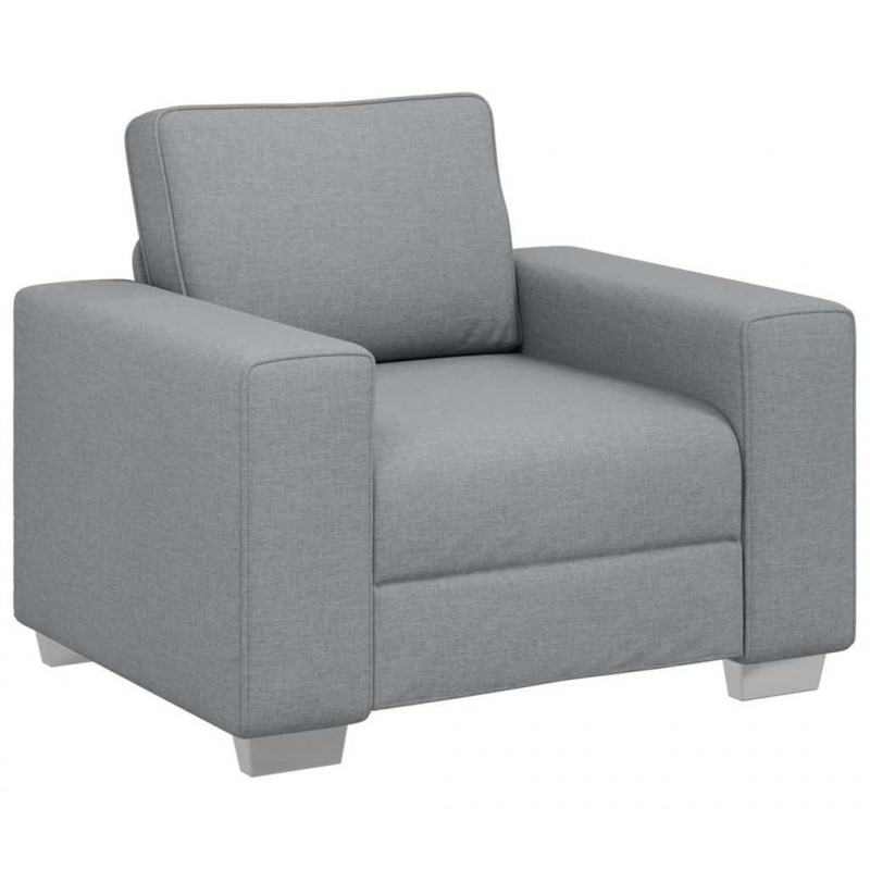 Sofa Jasnoszary 100 x 80 x 82 cm tkanina