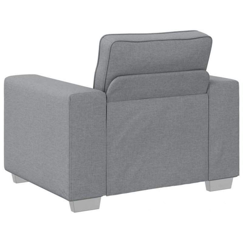 Sofa Jasnoszary 100 x 80 x 82 cm tkanina