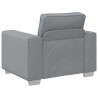 Sofa Jasnoszary 100 x 80 x 82 cm tkanina