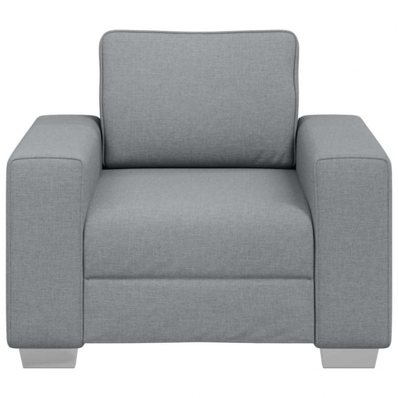 Sofa Jasnoszary 100 x 80 x 82 cm tkanina
