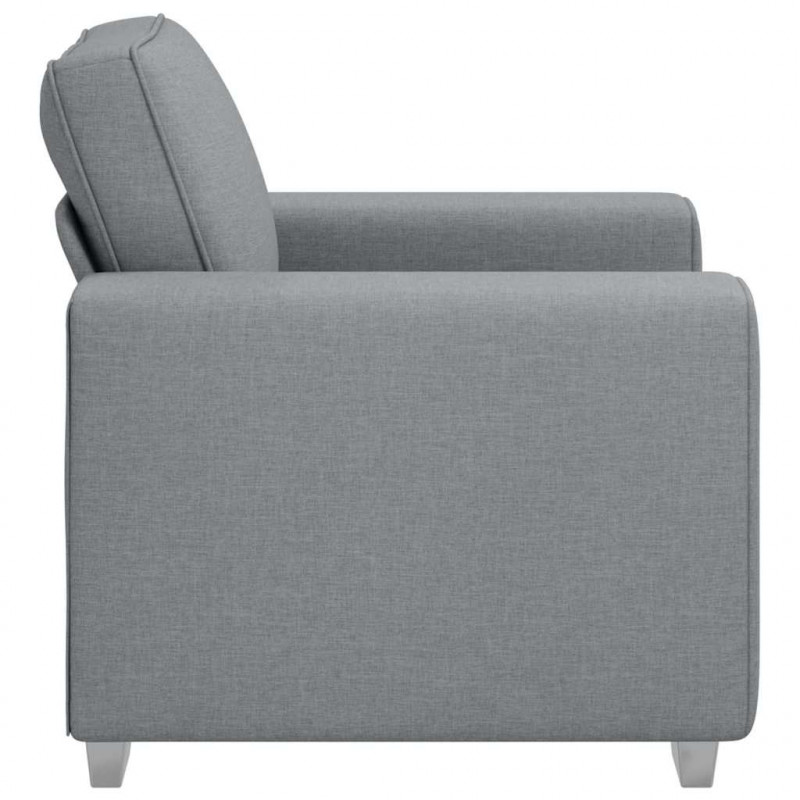 Sofa Jasnoszary 100 x 80 x 82 cm tkanina