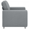 Sofa Jasnoszary 100 x 80 x 82 cm tkanina
