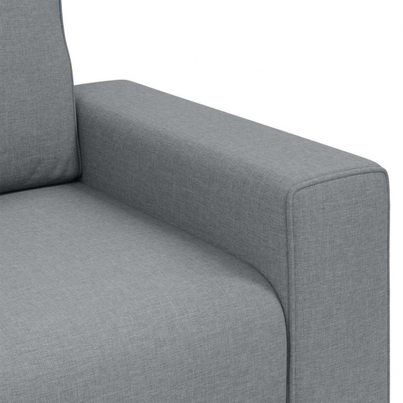 Sofa Jasnoszary 100 x 80 x 82 cm tkanina