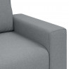 Sofa Jasnoszary 100 x 80 x 82 cm tkanina