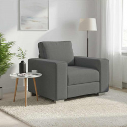 Sofa Ciemnoszary 100 x 80 x 82 cm tkanina