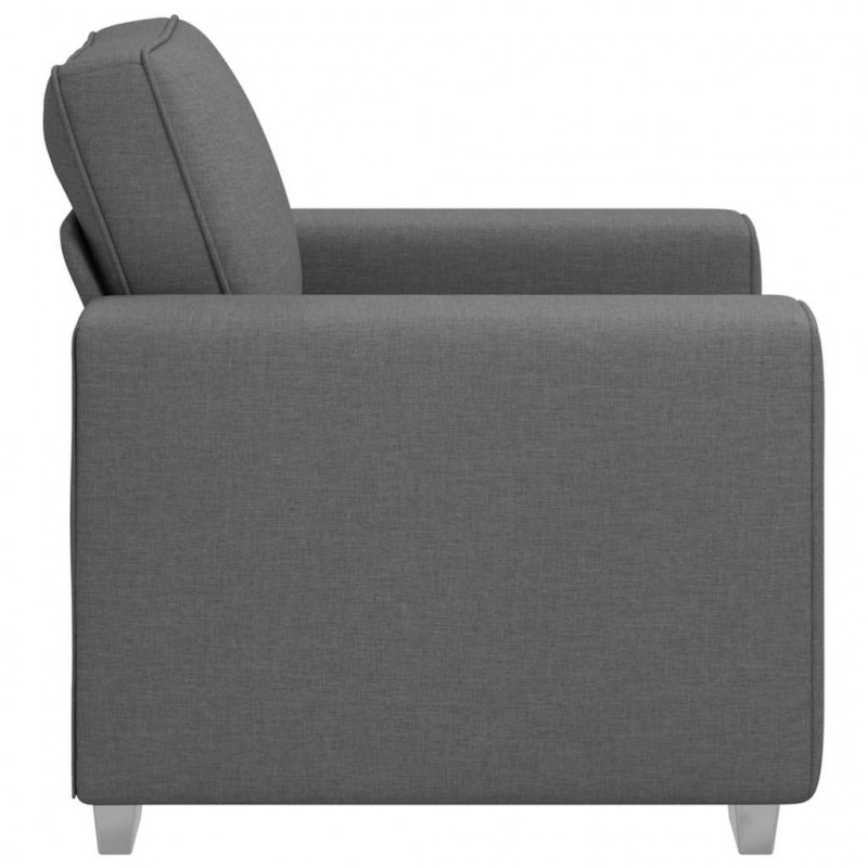 Sofa Ciemnoszary 100 x 80 x 82 cm tkanina