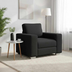 Sofa Czarny 100 x 80 x 82 cm tkanina