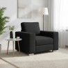 Sofa Czarny 100 x 80 x 82 cm tkanina