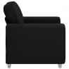 Sofa Czarny 100 x 80 x 82 cm tkanina