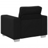 Sofa Czarny 100 x 80 x 82 cm tkanina
