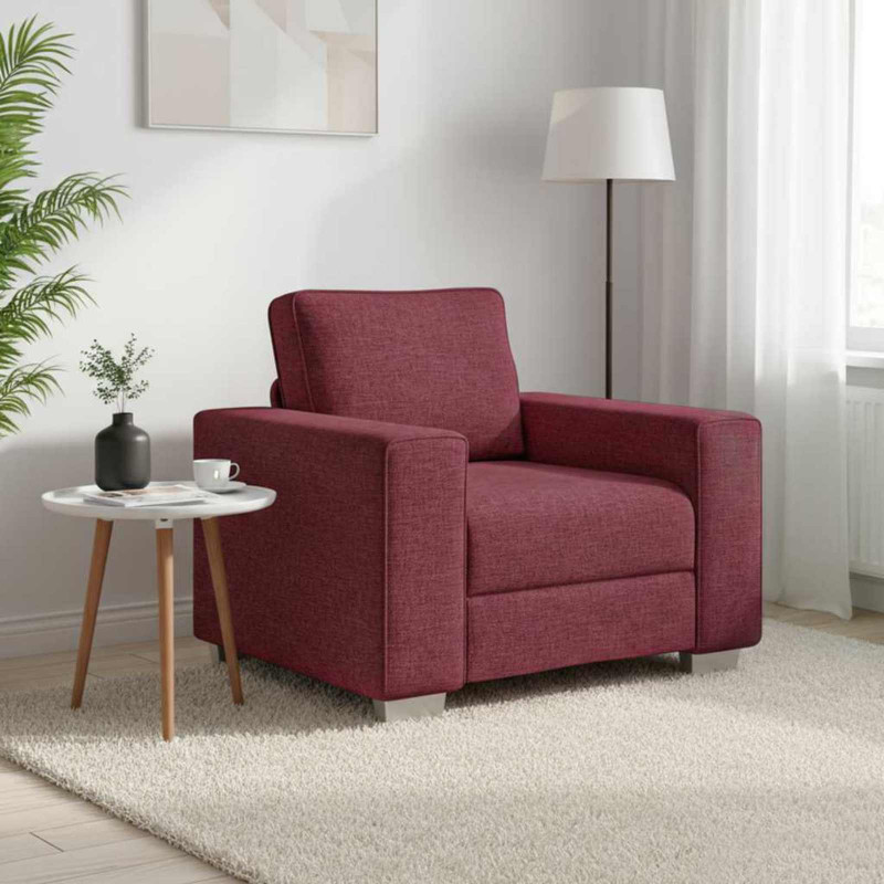 Sofa Czerwone wino 100 x 80 x 82 cm tkanina