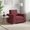 Sofa Czerwone wino 100 x 80 x 82 cm tkanina