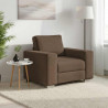 Sofa Brązowy 100 x 80 x 82 cm tkanina