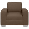 Sofa Brązowy 100 x 80 x 82 cm tkanina