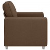Sofa Brązowy 100 x 80 x 82 cm tkanina