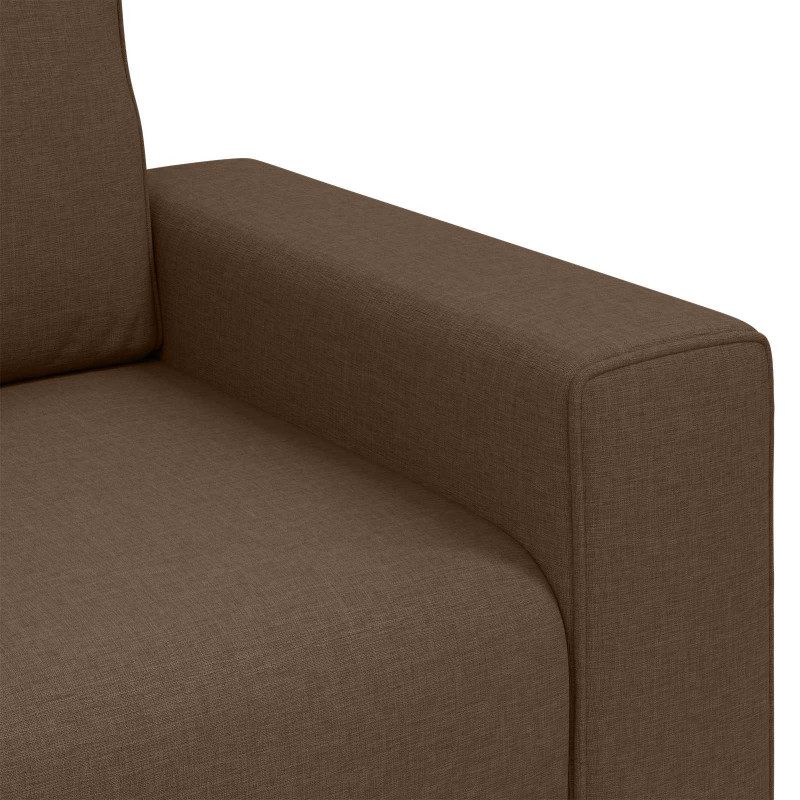 Sofa Brązowy 100 x 80 x 82 cm tkanina