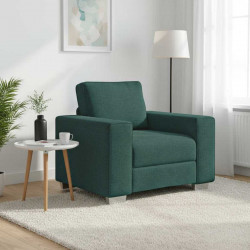 Sofa Ciemna zieleń 100 x 80 x 82 cm tkanina