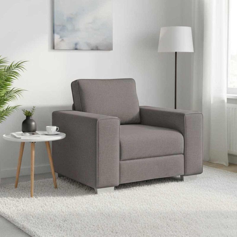 Sofa Ciemnoszary 100 x 80 x 82 cm tkanina