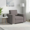 Sofa Ciemnoszary 100 x 80 x 82 cm tkanina