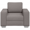 Sofa Ciemnoszary 100 x 80 x 82 cm tkanina