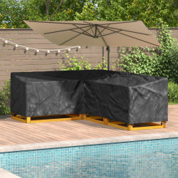 Pokrowiec na meble Czarny 260 x 210 x 80 cm Tkanina Oxford 210D