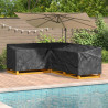 Pokrowiec na meble Czarny 260 x 210 x 80 cm Tkanina Oxford 210D