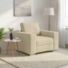 Sofa Kremowy 100 x 80 x 82 cm tkanina