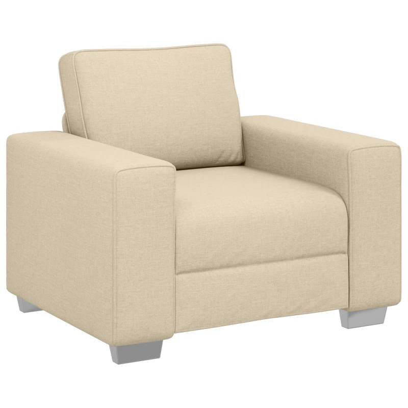 Sofa Kremowy 100 x 80 x 82 cm tkanina