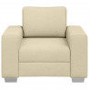 Sofa Kremowy 100 x 80 x 82 cm tkanina