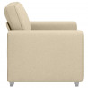 Sofa Kremowy 100 x 80 x 82 cm tkanina