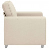 Sofa Beżowy 100 x 80 x 82 cm Tkanina lniana