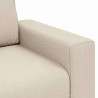 Sofa Beżowy 100 x 80 x 82 cm Tkanina lniana
