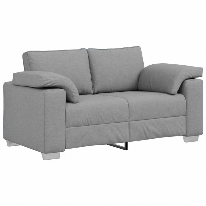Sofa Jasnoszary 160 x 80 x 82 cm tkanina