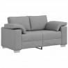 Sofa Jasnoszary 160 x 80 x 82 cm tkanina