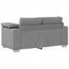 Sofa Jasnoszary 160 x 80 x 82 cm tkanina