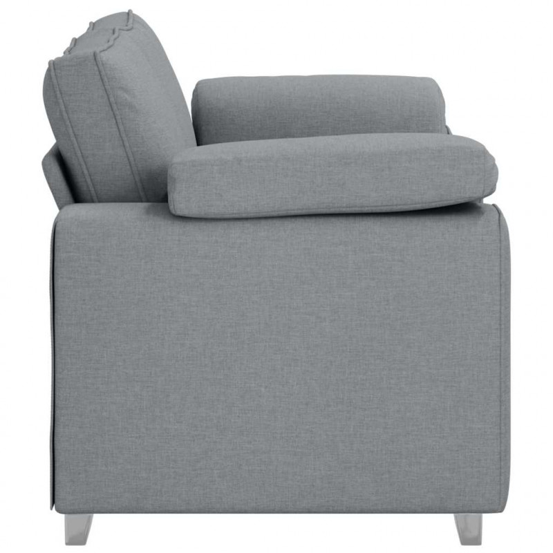 Sofa Jasnoszary 160 x 80 x 82 cm tkanina