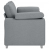 Sofa Jasnoszary 160 x 80 x 82 cm tkanina