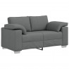 Sofa Ciemnoszary 160 x 80 x 82 cm tkanina