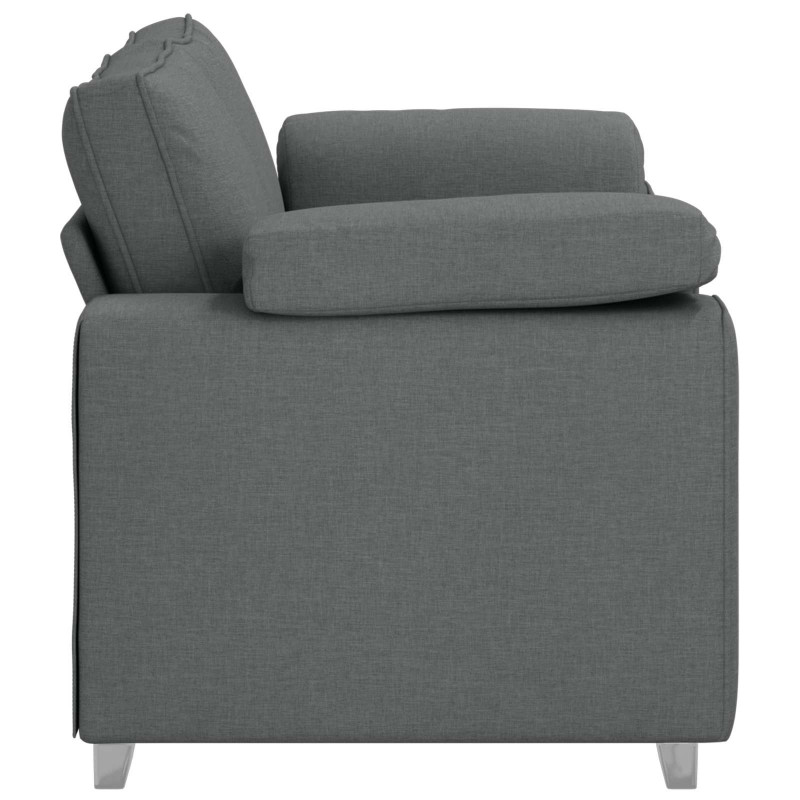 Sofa Ciemnoszary 160 x 80 x 82 cm tkanina