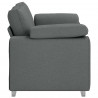 Sofa Ciemnoszary 160 x 80 x 82 cm tkanina
