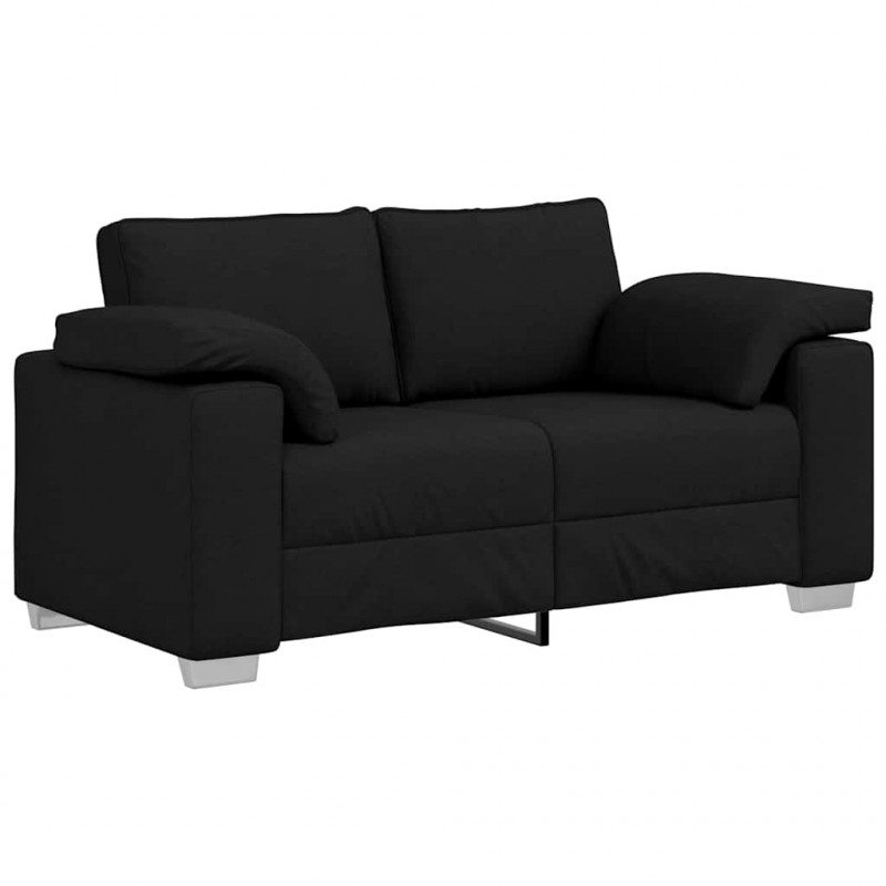 Sofa Czarny 160 x 80 x 82 cm tkanina