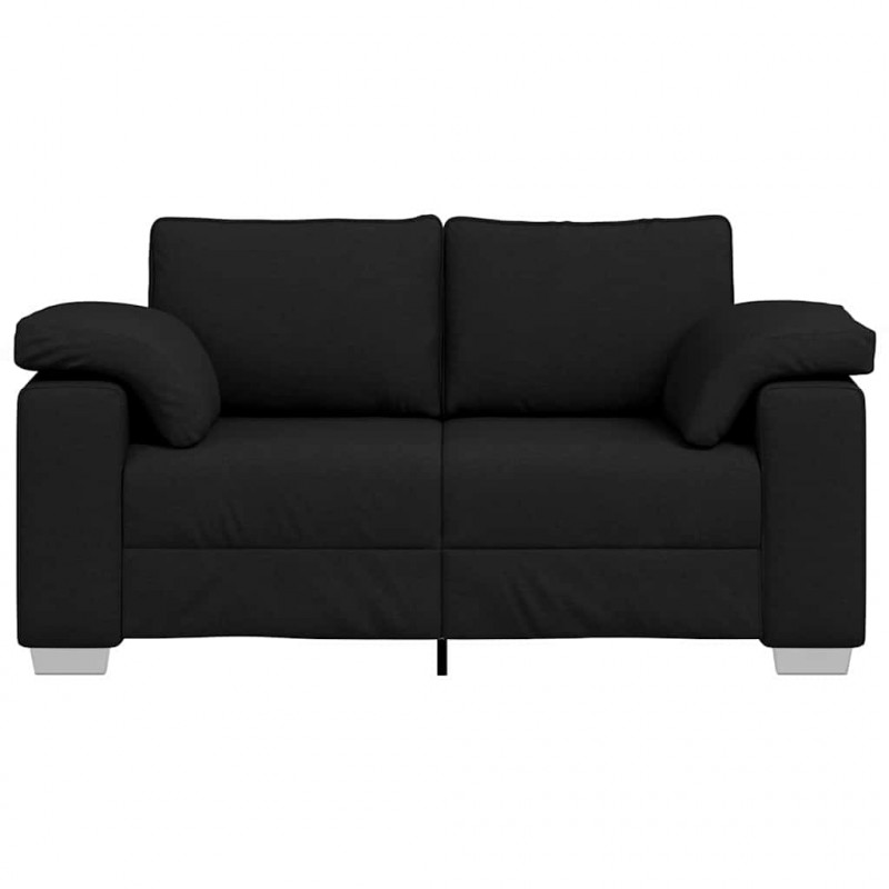 Sofa Czarny 160 x 80 x 82 cm tkanina