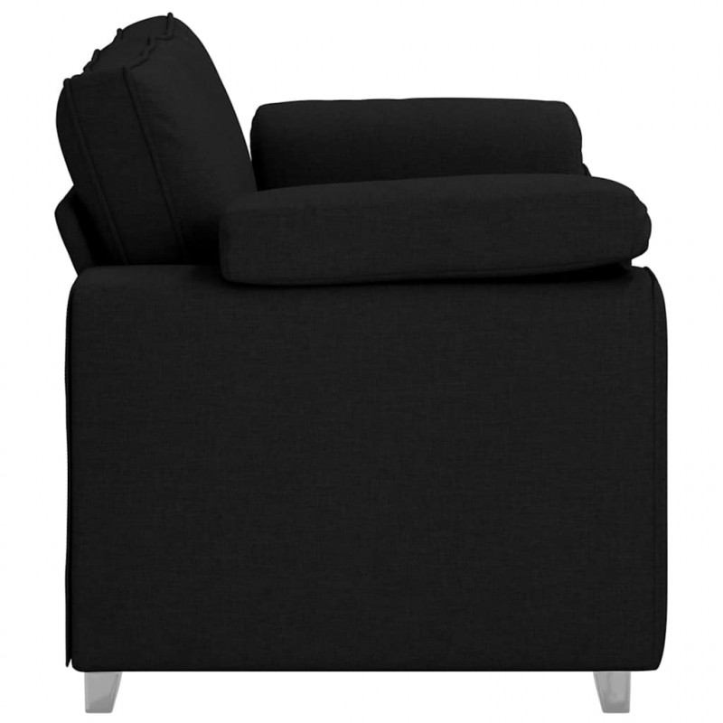 Sofa Czarny 160 x 80 x 82 cm tkanina