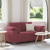 Sofa Czerwone wino 160 x 80 x 82 cm tkanina